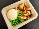 Hot chicken avec petits pois