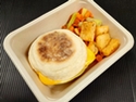 Œufs&fromage sur muffin anglais