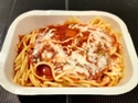 Spaghetti, sauce tomate gratiné